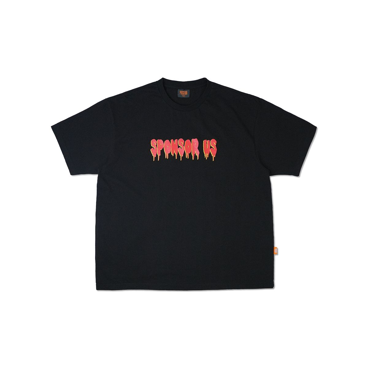 피오에스알(POSR) SPONSOR TEE / BLACK