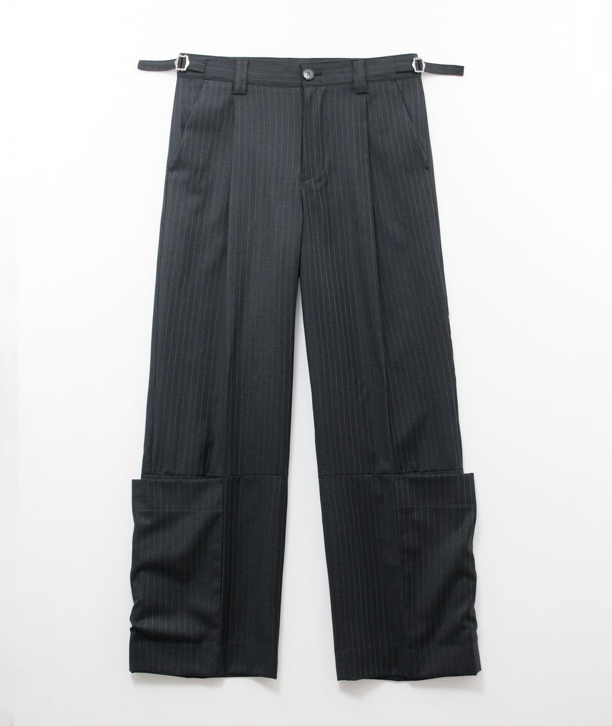 래깅툴즈(LAGGINGTOOLS) Calf Wrap Pants_____deep charcoal (dead stock fabric)