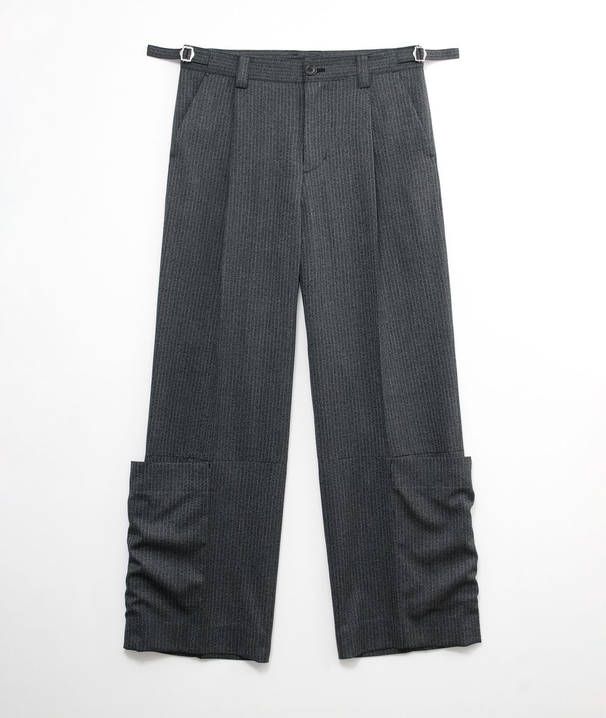 래깅툴즈(LAGGINGTOOLS) Calf Wrap Pants_____grain black (dead stock fabric)