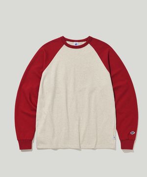 헤리티지 래글런 롱슬리브 버건디