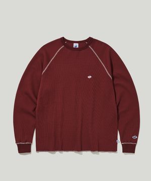 써멀 래글런 롱슬리브 버건디