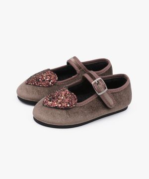 하트 벨벳 여아 퍼 메리제인