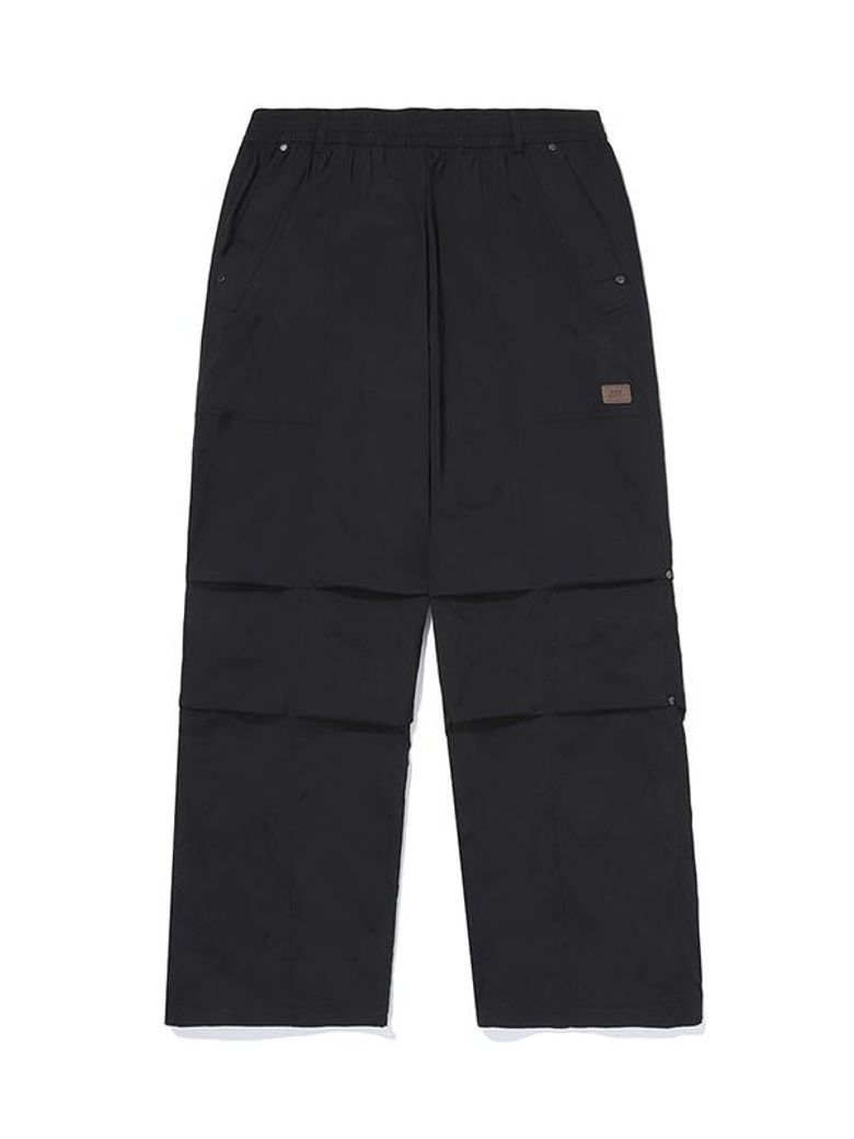 더블스티치 패러슈트 팬츠_Black