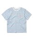 Striped W Tee White