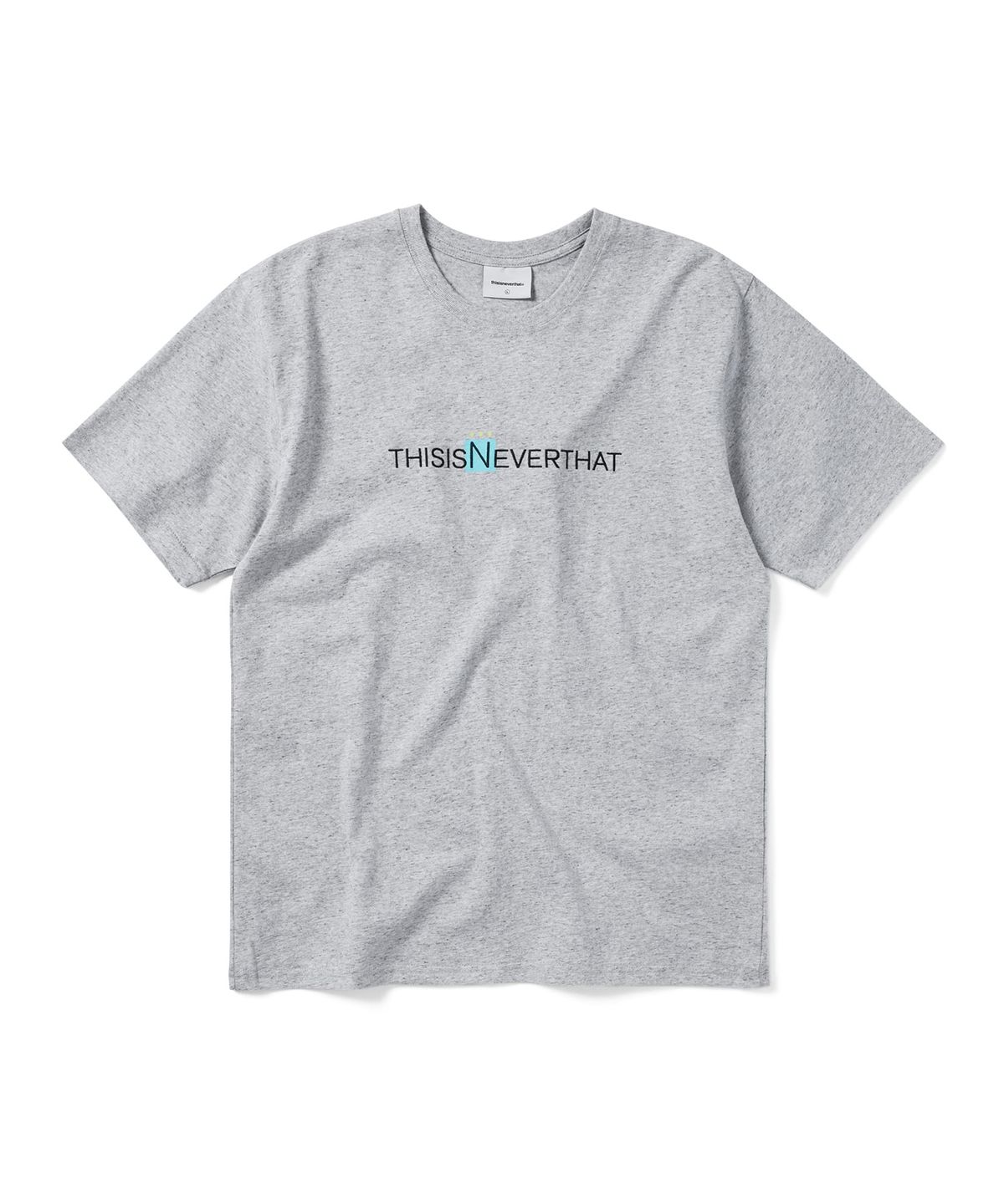 디스이즈네버댓(THISISNEVERTHAT) 3 Dots Logo Tee Heather Grey