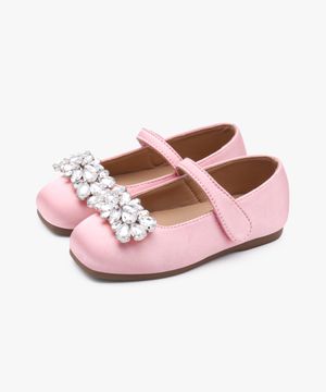 새틴 레이브 여아 구두