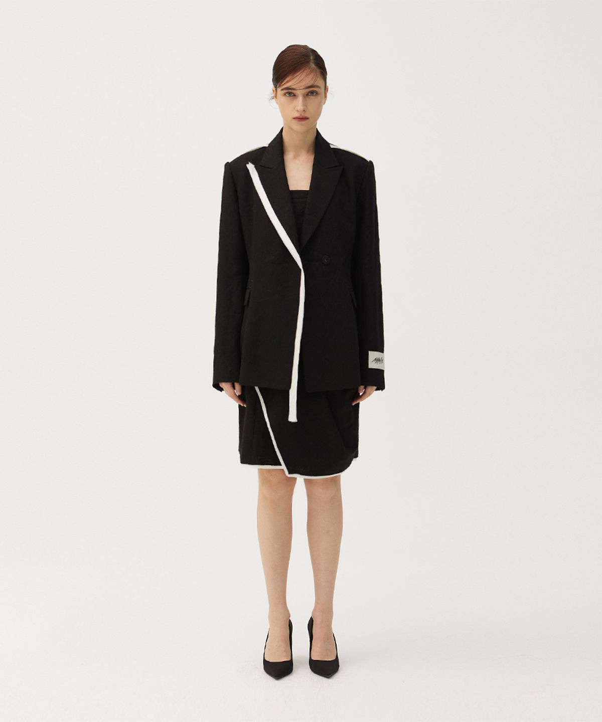 므아므(MMAM) Linen stitch line jacket