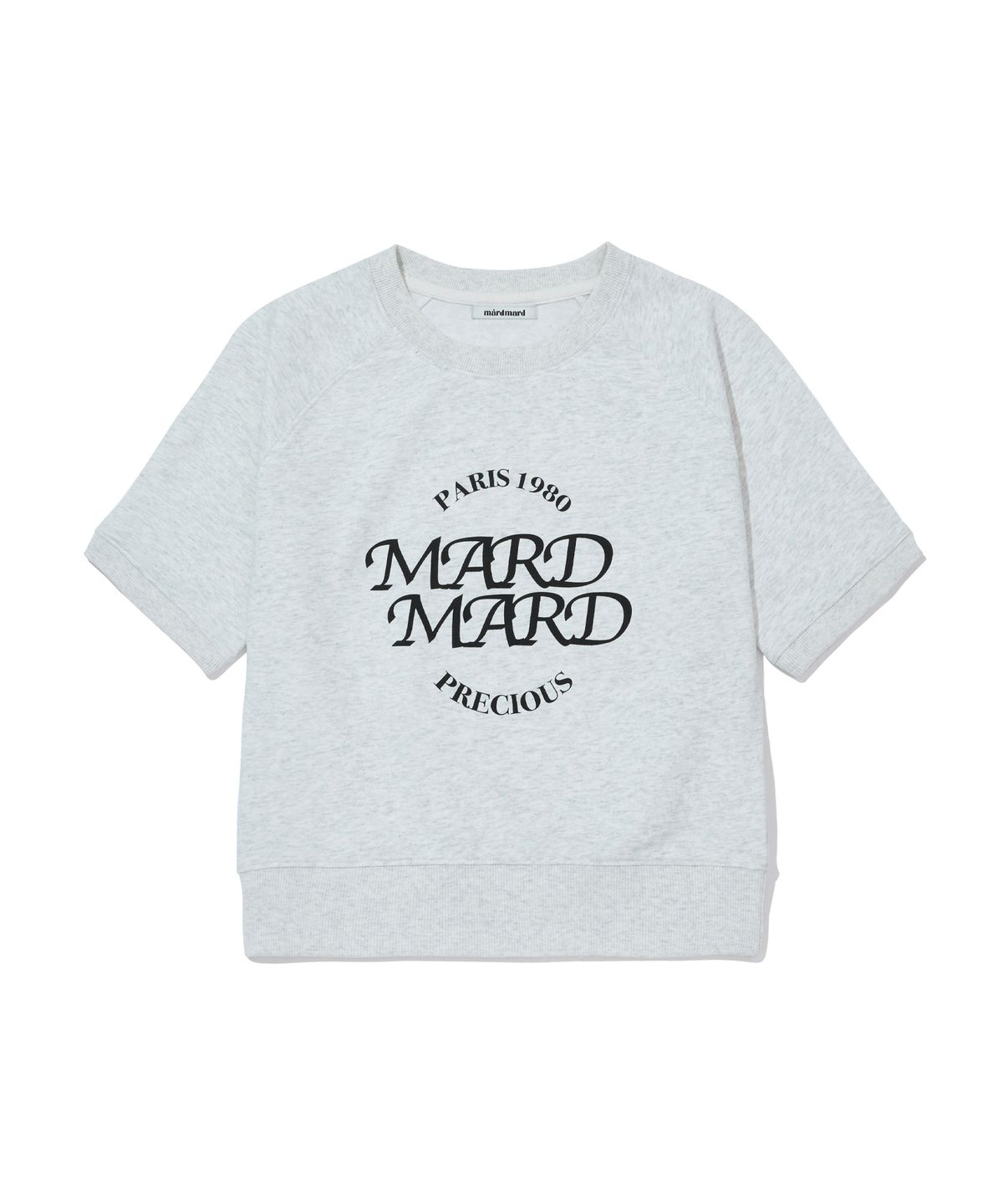 마드마드(MARDMARD) 프레셔스 래글런 스웨트-라이트그레이