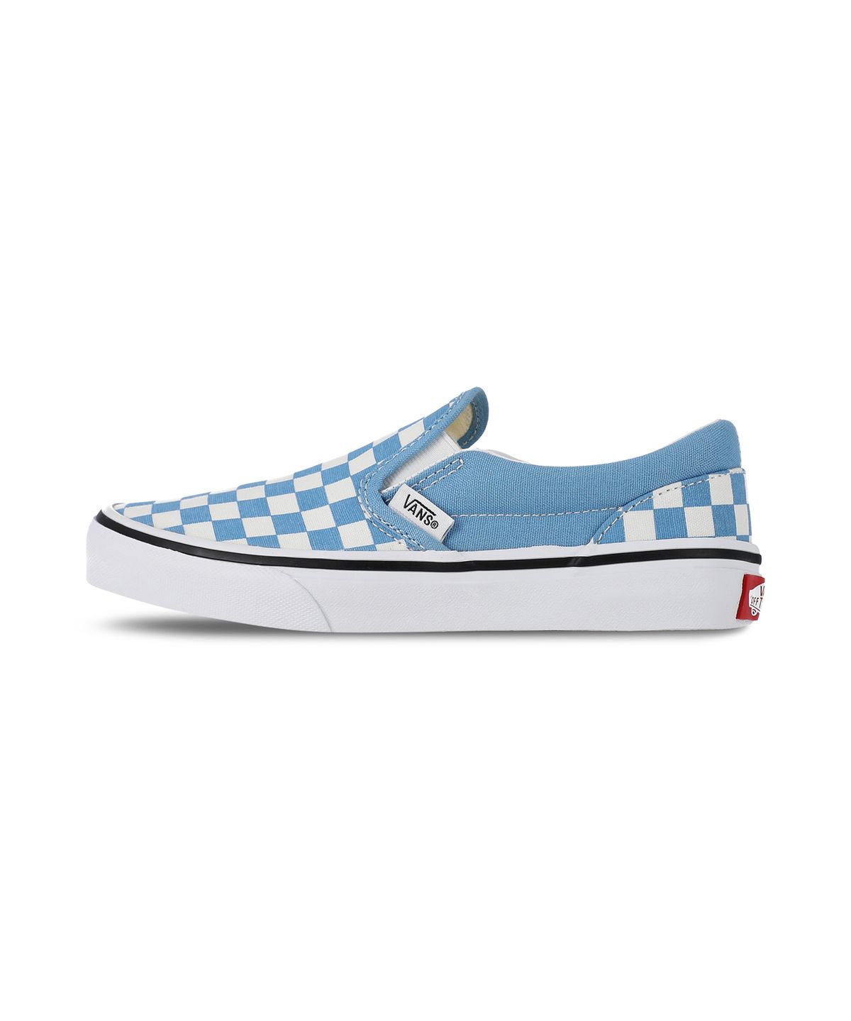 반스 키즈(VANS KIDS) 클래식 슬립온 키즈 컬러띠어리 체커보드 헤리티지 블루