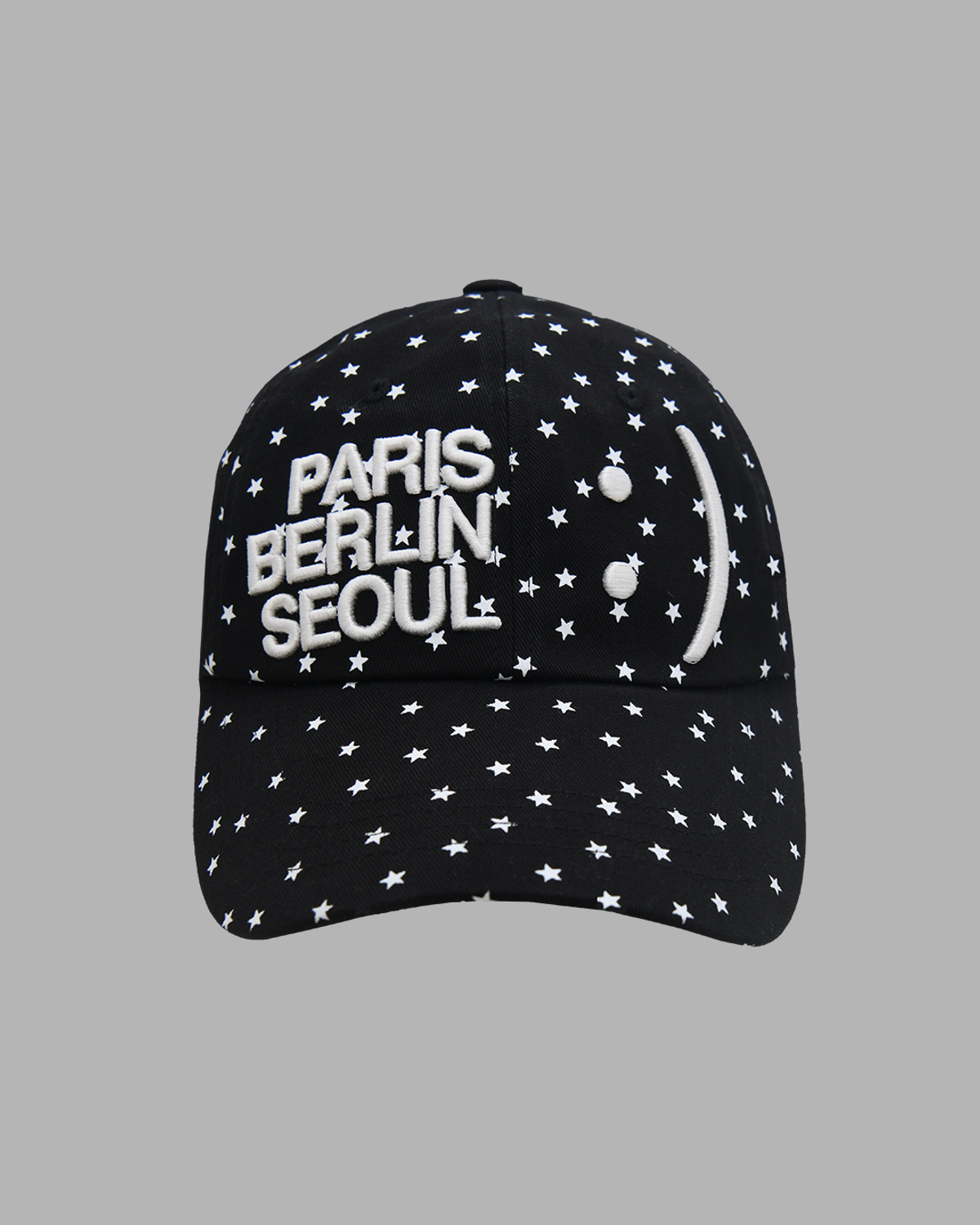 더뮤지엄비지터(THEMUSEUMVISITOR) SMILE LOGO BALLCAP (BLACK)