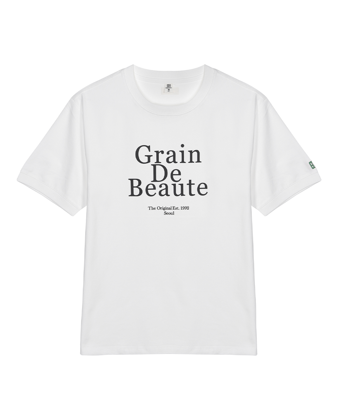 그랭드보떼(GRAIN DE BEAUTE) BASIC GDB T-SHIRT [WHITE]