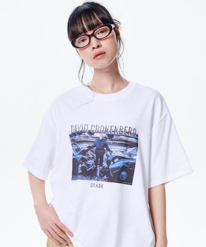 데이비드 크로넨버그 하프 슬리브 티 [화이트]