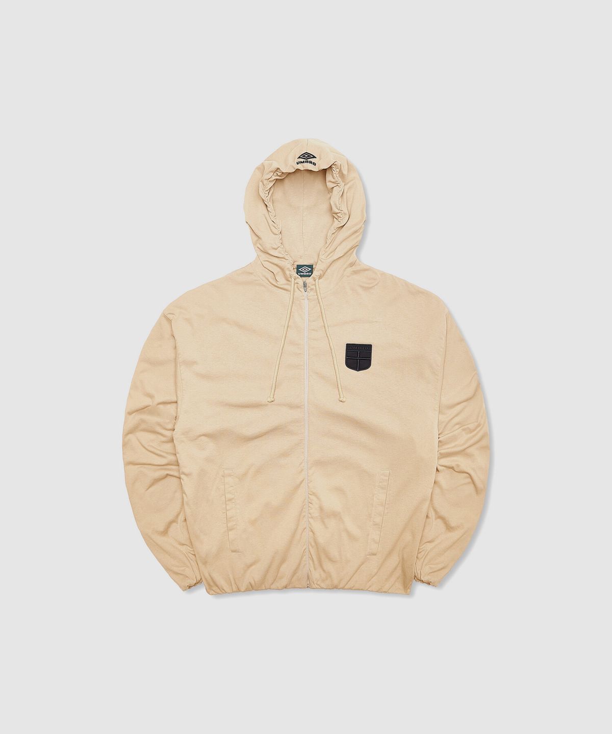 엄브로(UMBRO) [UMBRO X SLAM JAM] Crest Jersey 후드 자켓 아이보리(UQ111CFT38)