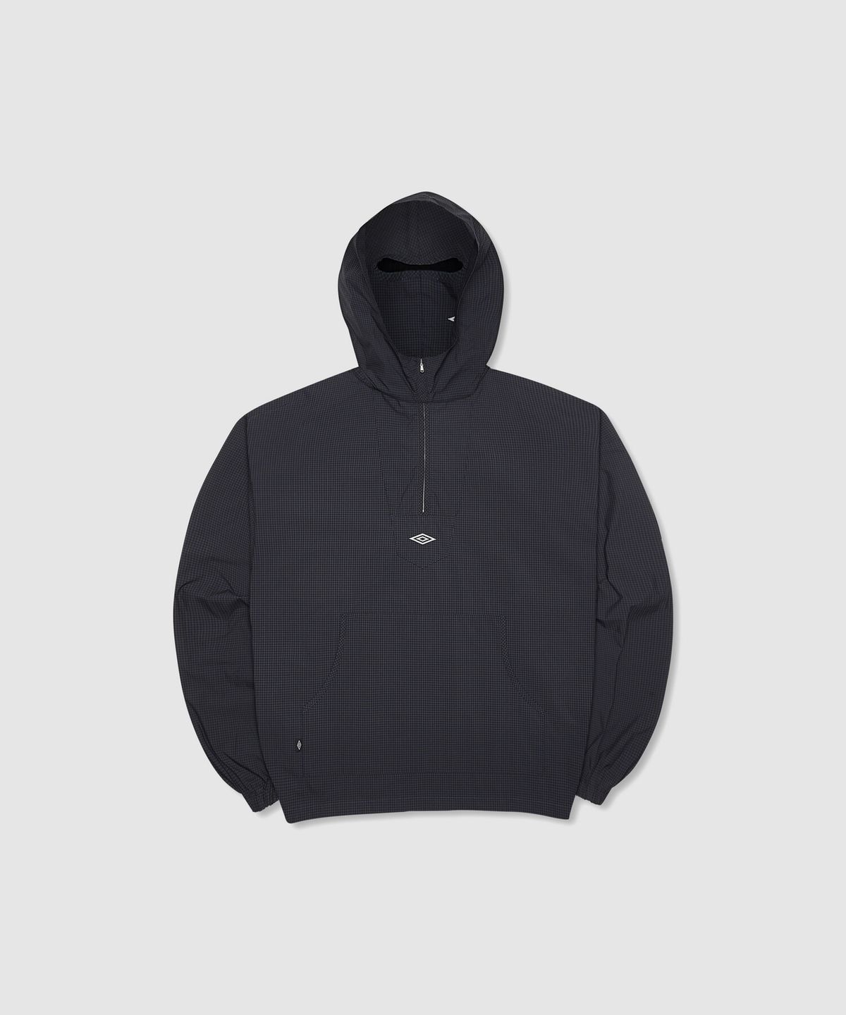 엄브로(UMBRO) [UMBRO X SLAM JAM] 체크 마스크 긴팔 아노락 네이비(UQ111CWT39)