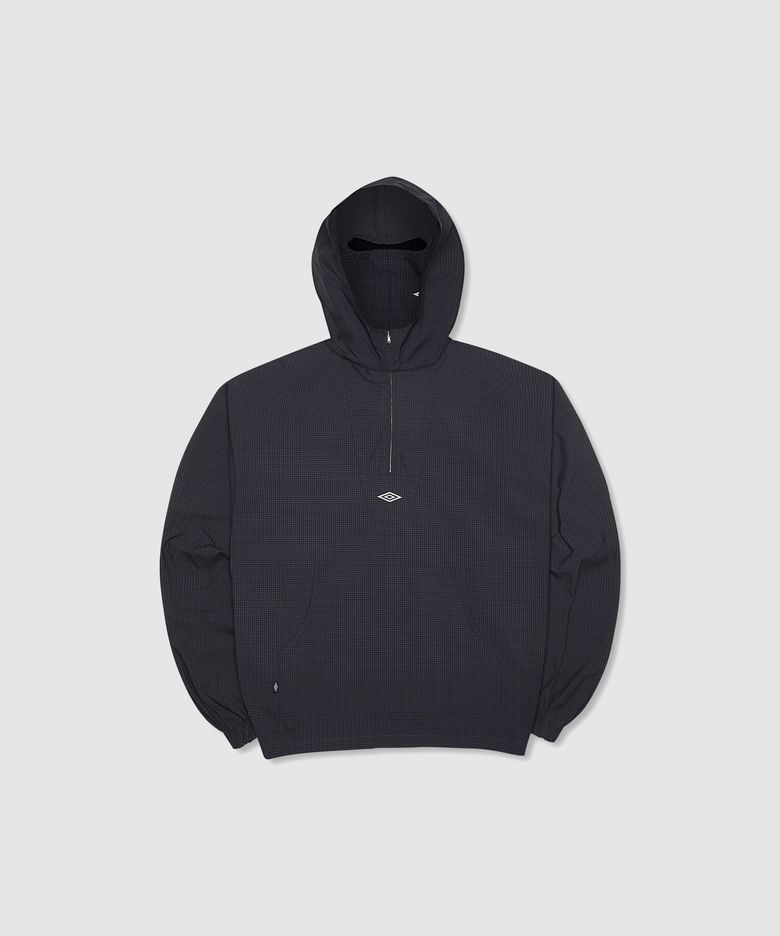[UMBRO X SLAM JAM] 체크 마스크 긴팔 아노락 네이비(UQ111CWT39)