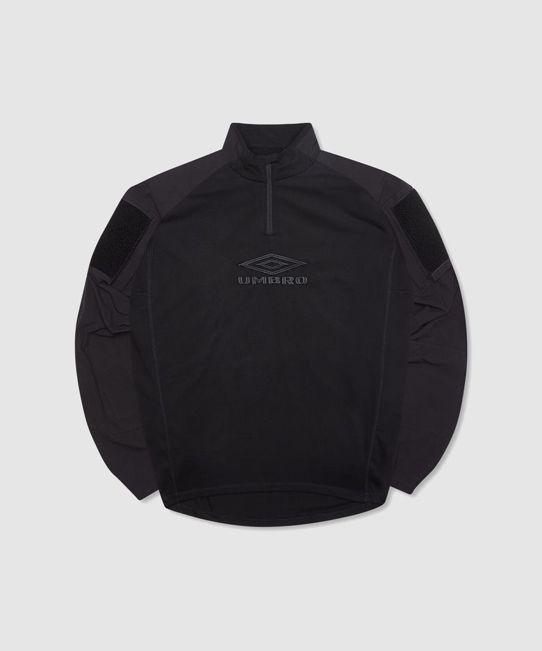 [UMBRO X SLAM JAM] Tactical 반집업 긴팔 우븐탑 블랙(UQ111CWT38)