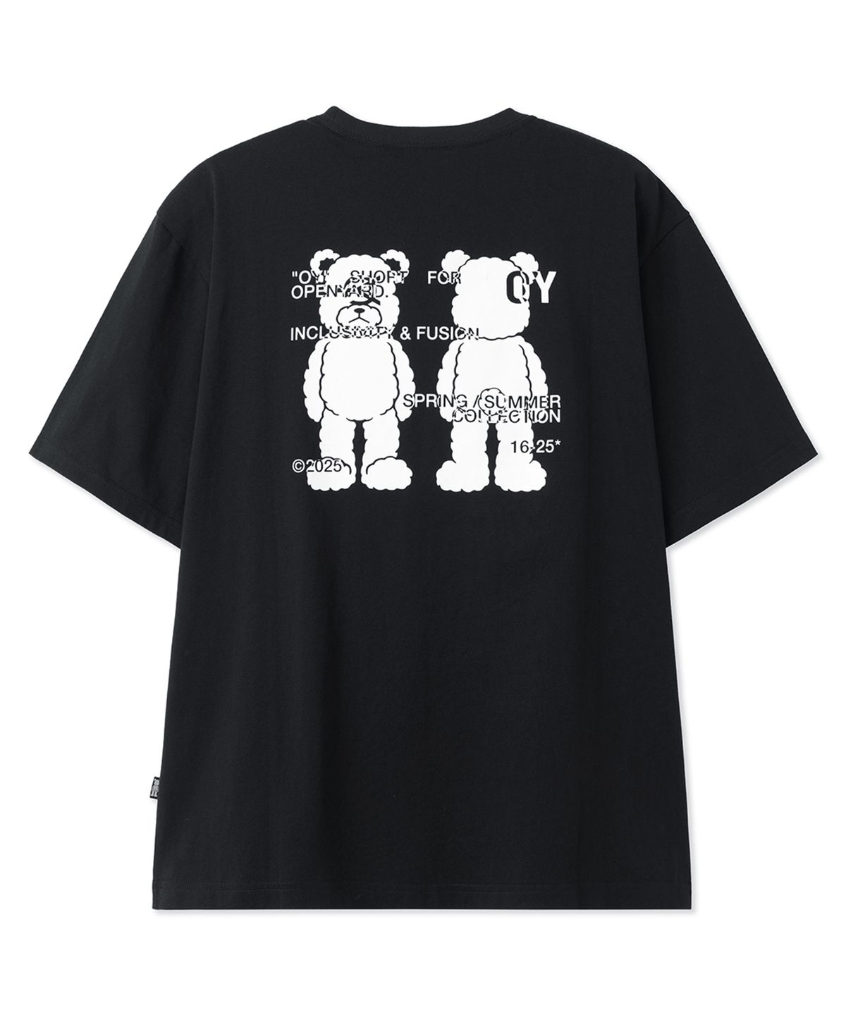 오픈야드(오와이)(OPENYARD(OY)) FRONT BACK ODOLLY TEE - BLACK