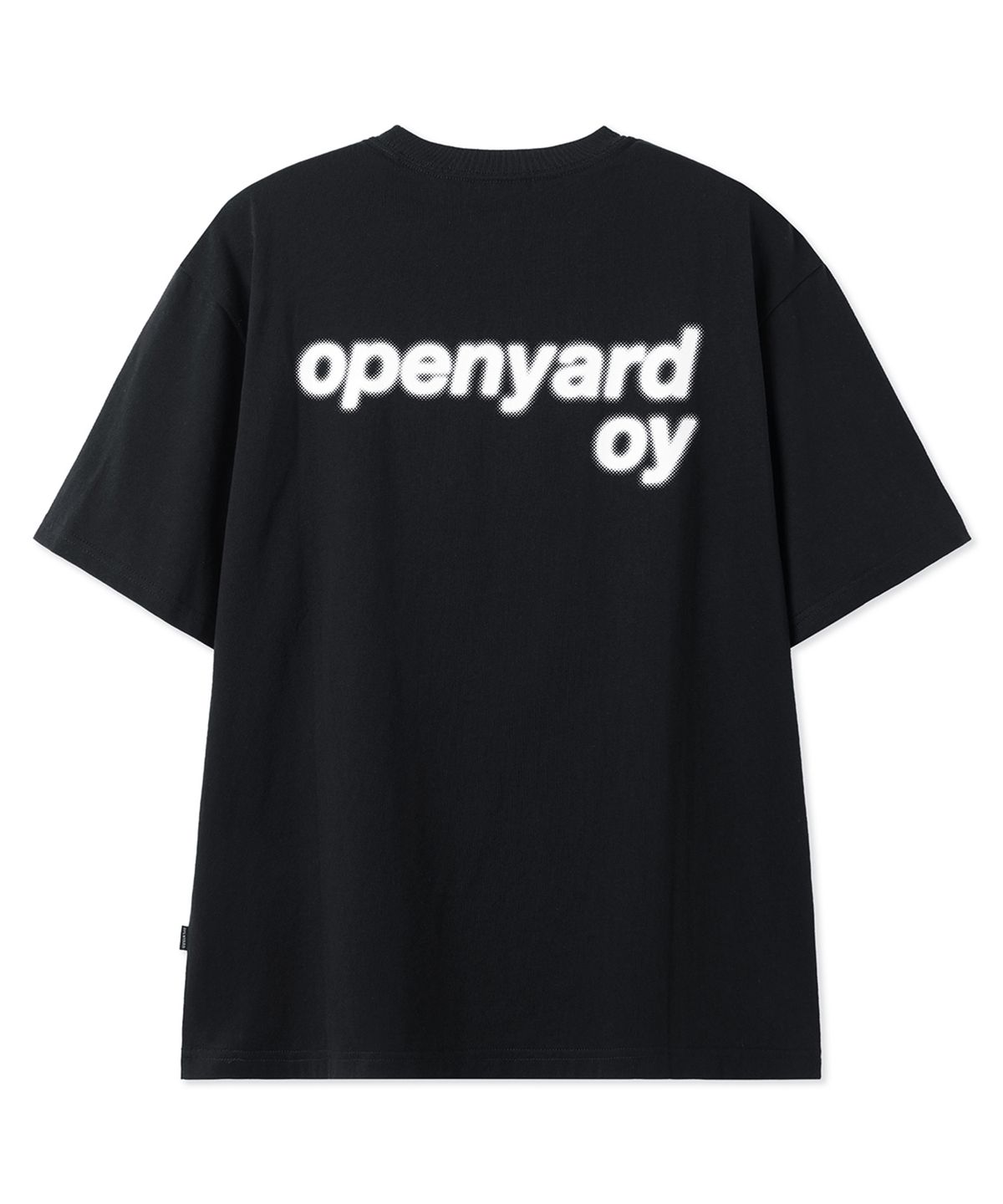 오픈야드(오와이)(OPENYARD(OY)) WOBBLY LOGO TEE - BLACK