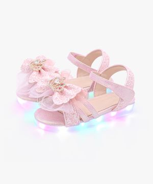 LED 티아라 코르사주 여아 샌들