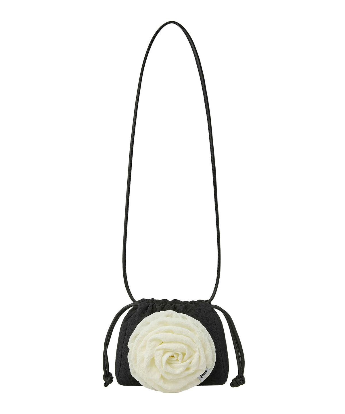 이미스(EMIS) CORSAGE STRING MINI BAG-BLACK/IVORY