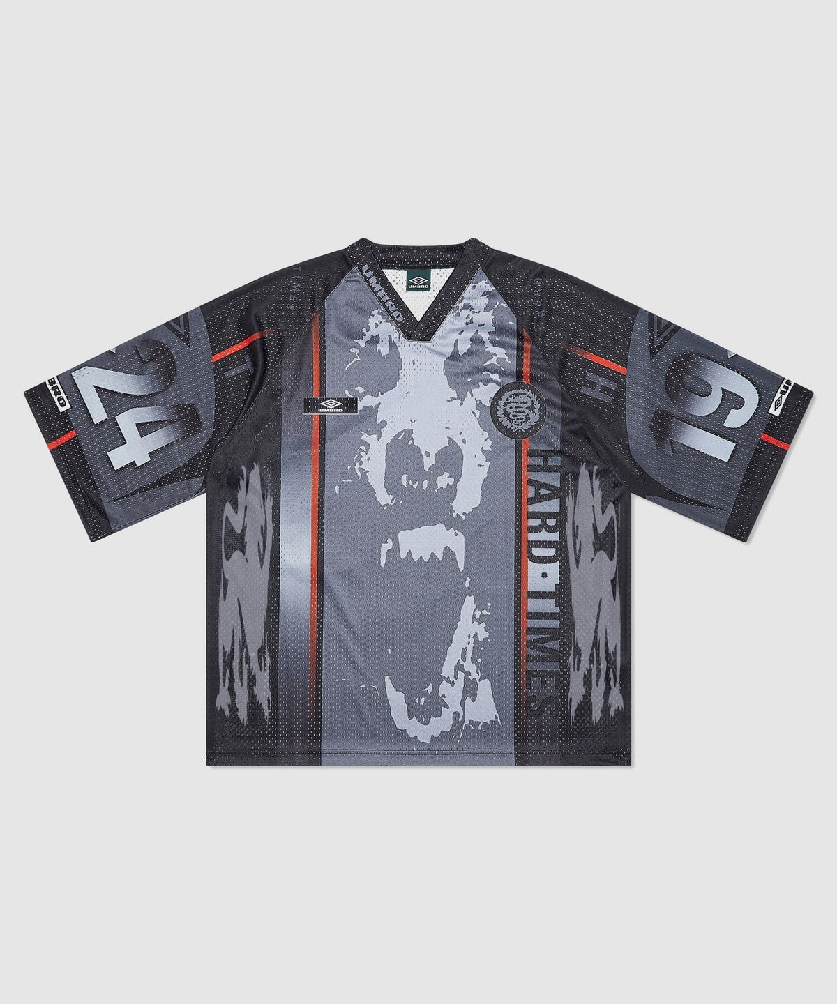 엄브로(UMBRO) [UMBRO X SLAM JAM] 98/99 Hard Times 반팔 티셔츠 블랙(UQ111CRS39)