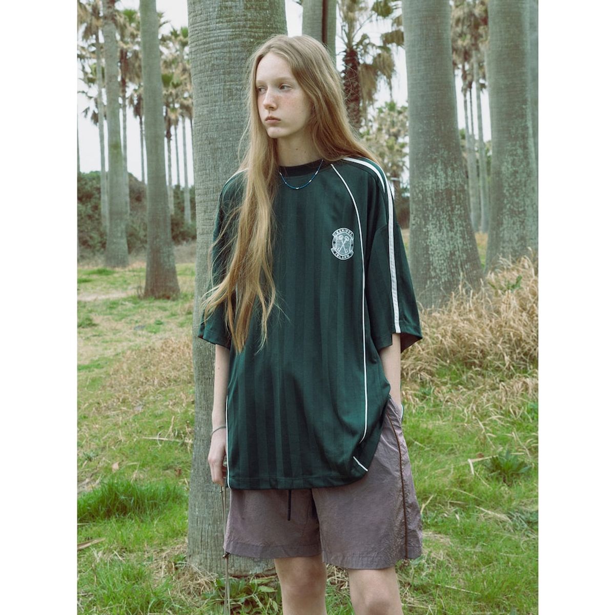 샌드 사운드(SAND SOUND) (UNISEX) 사커 져지 반팔 티셔츠  그린
