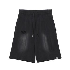 피그먼트 자수 로고 버뮤다 팬츠 (블랙)