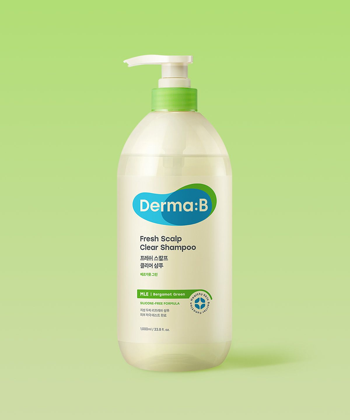 더마비(DERMAB) 프레쉬 스칼프 클리어 샴푸 베르가못그린 1000ml