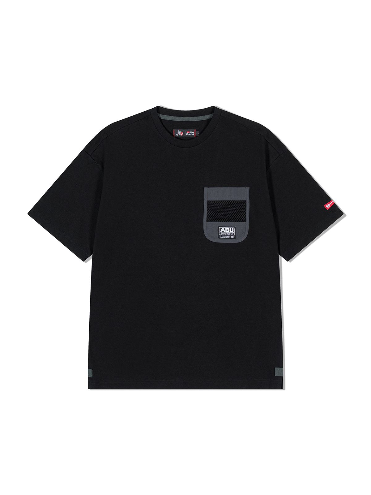 아부가르시아(ABU GARCIA) 메쉬 포켓 반팔티 BLACK