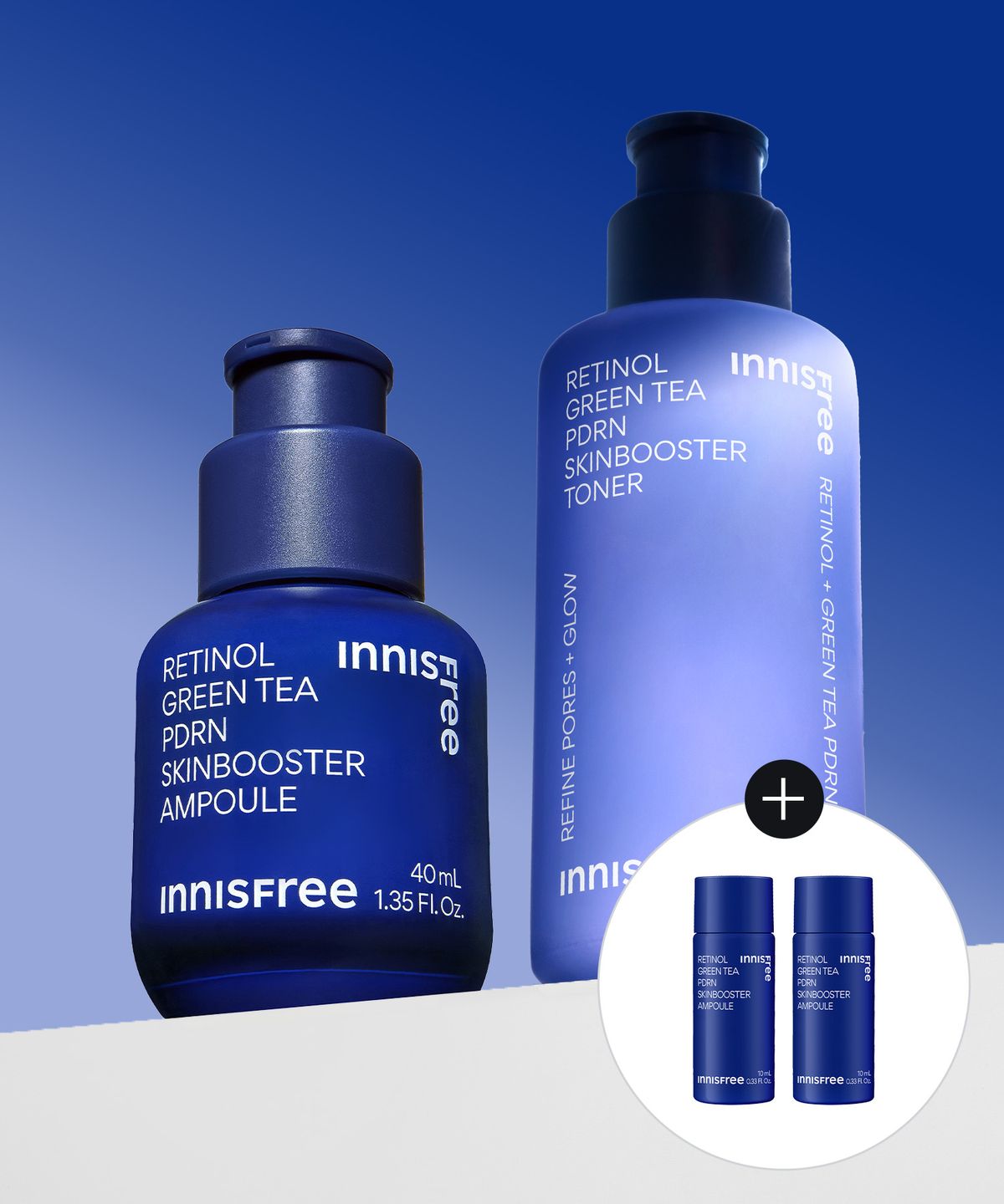 이니스프리(INNISFREE) [사은품 증정] 레티놀 그린티 PDRN 스킨부스터 앰플 40mL + 레티놀 그린티 PDRN 스킨부스터 토너 170mL