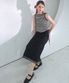 Gaia Oganza Layered Long Skirt BLACK