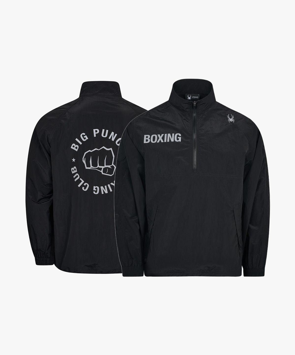 스파이더(SPYDER) 남성 BIG PUNCH BOXING CLUB 우븐 아노락 자켓 SPKPCNRL206MBLK