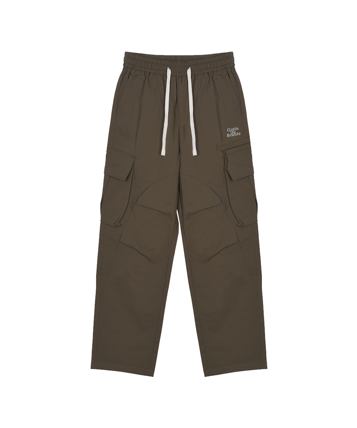 그랭드보떼(GRAIN DE BEAUTE) Falling Baloon Pants [Khaki]