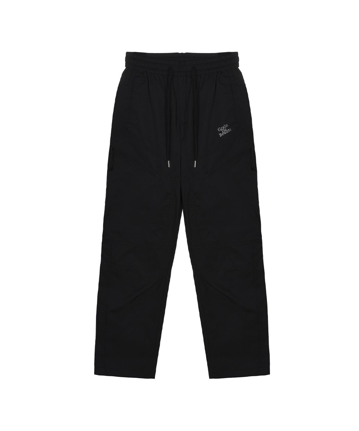 그랭드보떼(GRAIN DE BEAUTE) Dune Zipper Poket Pants [Black]
