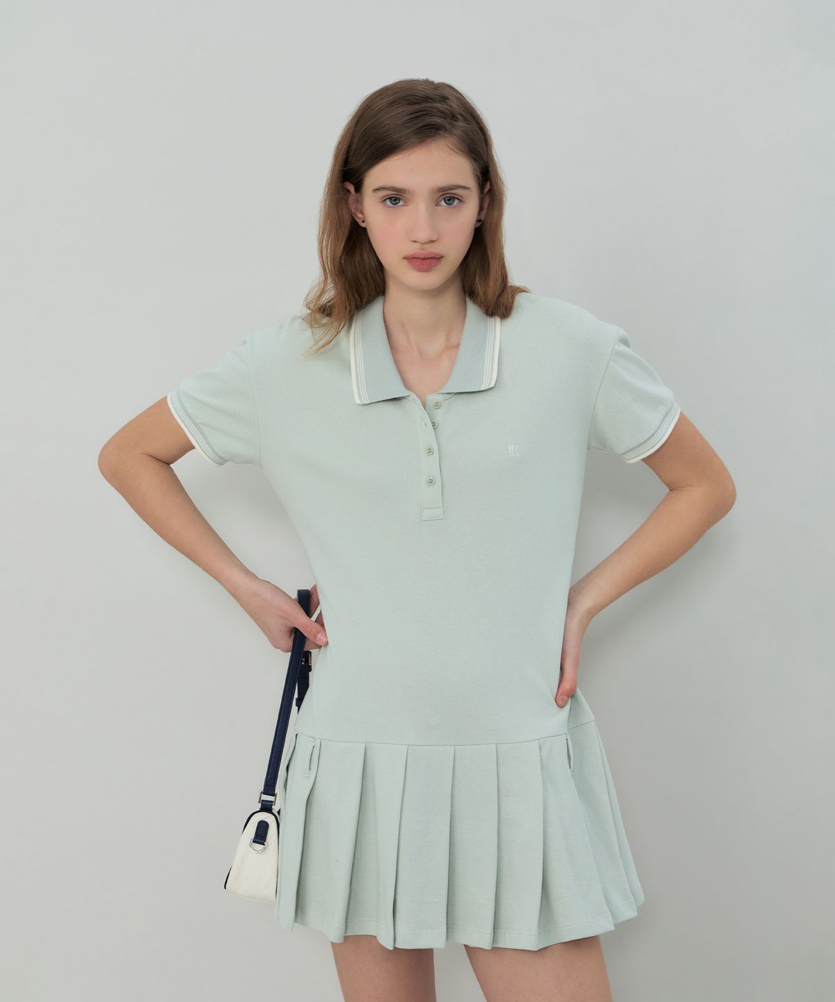 그로브(GROVE) SAGE PIQUE ONE-PIECE (MINT)