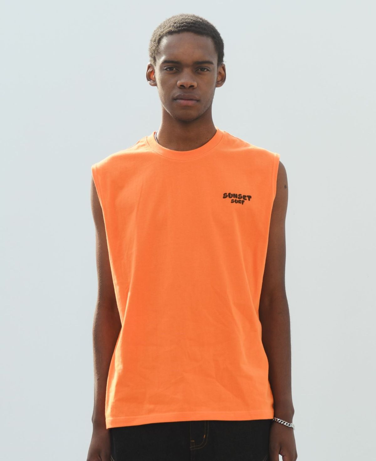 바쥬비쥬(BAJOO BIJOO) SUNSET SURF SLEEVELESS [ORANGE]