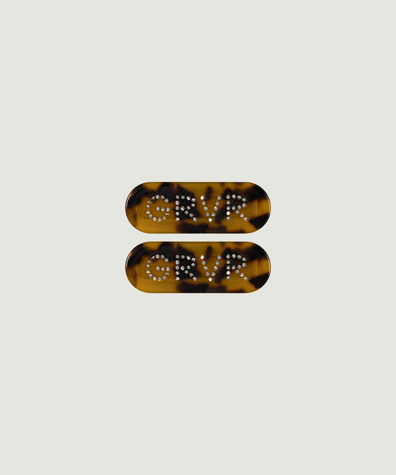GRVR JULES HAIR PIN (BROWN)