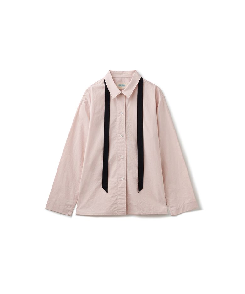 Ribbon Detail Shirt Pink