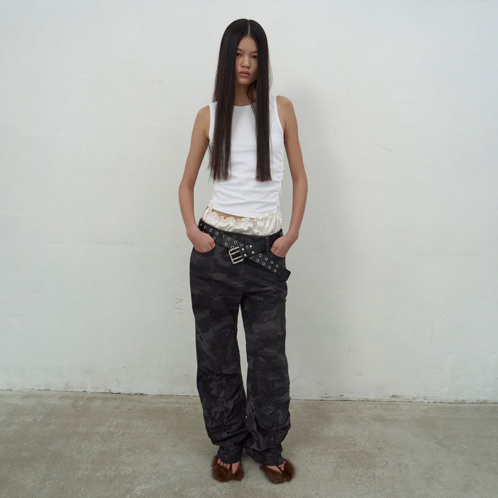 パンツ LCDC : 25SS / CAMOUFLAGE STRING TROUSERS (DARK GREY) MUSINSA | LCDC TM CAMOUFLAGE STRING TROUSERS (DARK GREY)