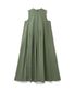 Pleated Detail Dress Khaki