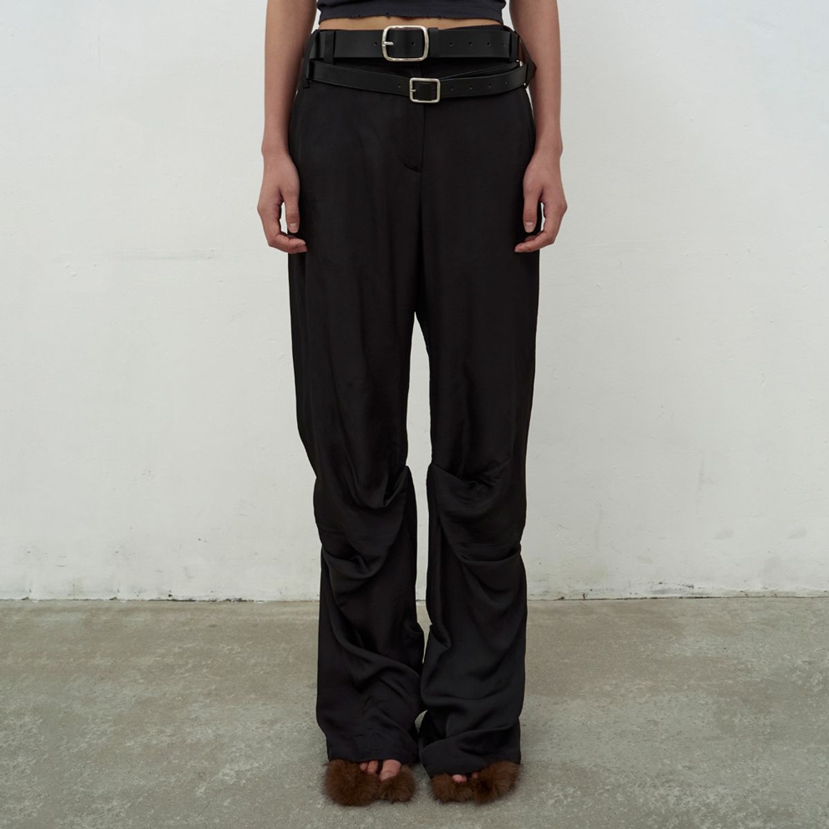 엘씨디씨티엠(LCDC™) FLUID TROUSERS (BLACK)