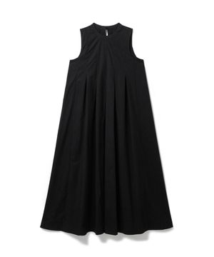 Pleated Detail Dress Black