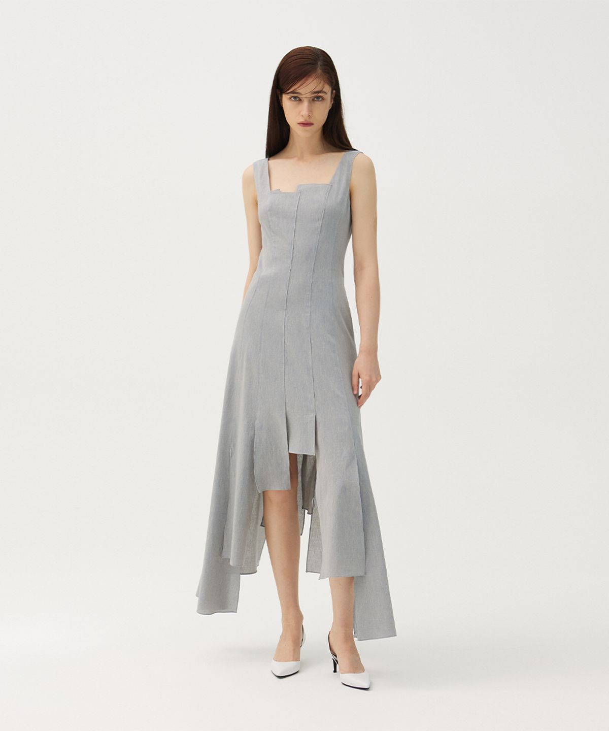 므아므(MMAM) Denim patchwork dress