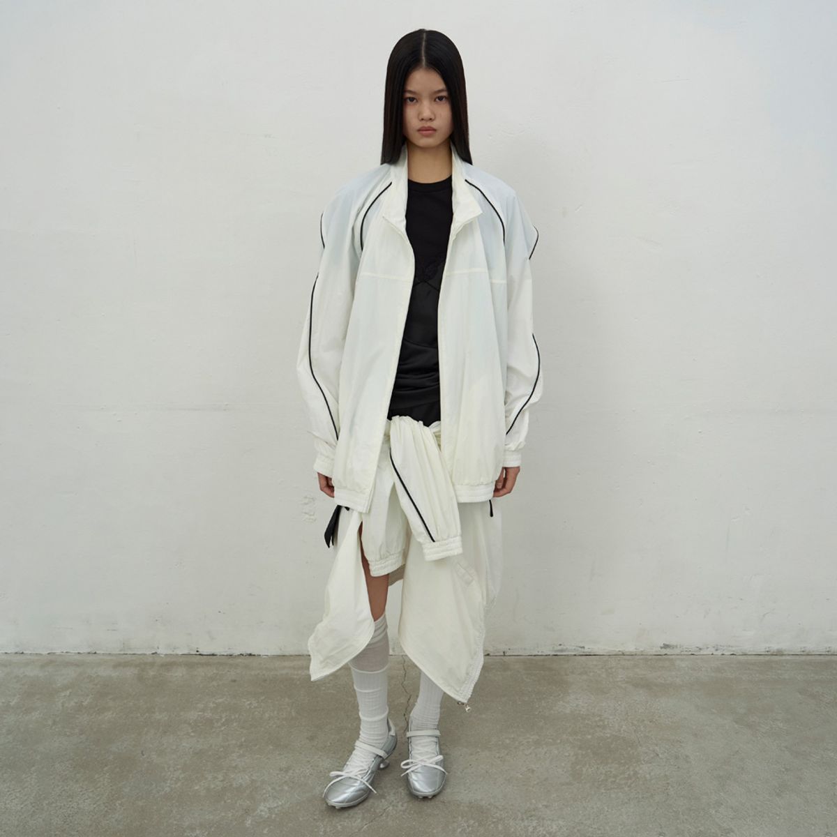 엘씨디씨티엠(LCDC™) OVERSIZED TRACK JACKET (WHITE)