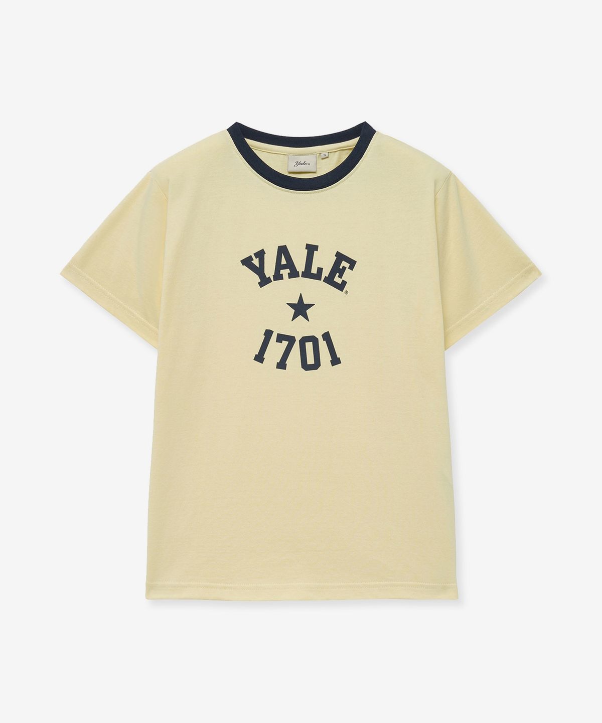 예일(YALE) 우먼즈 1701 로고 티셔츠_옐로우