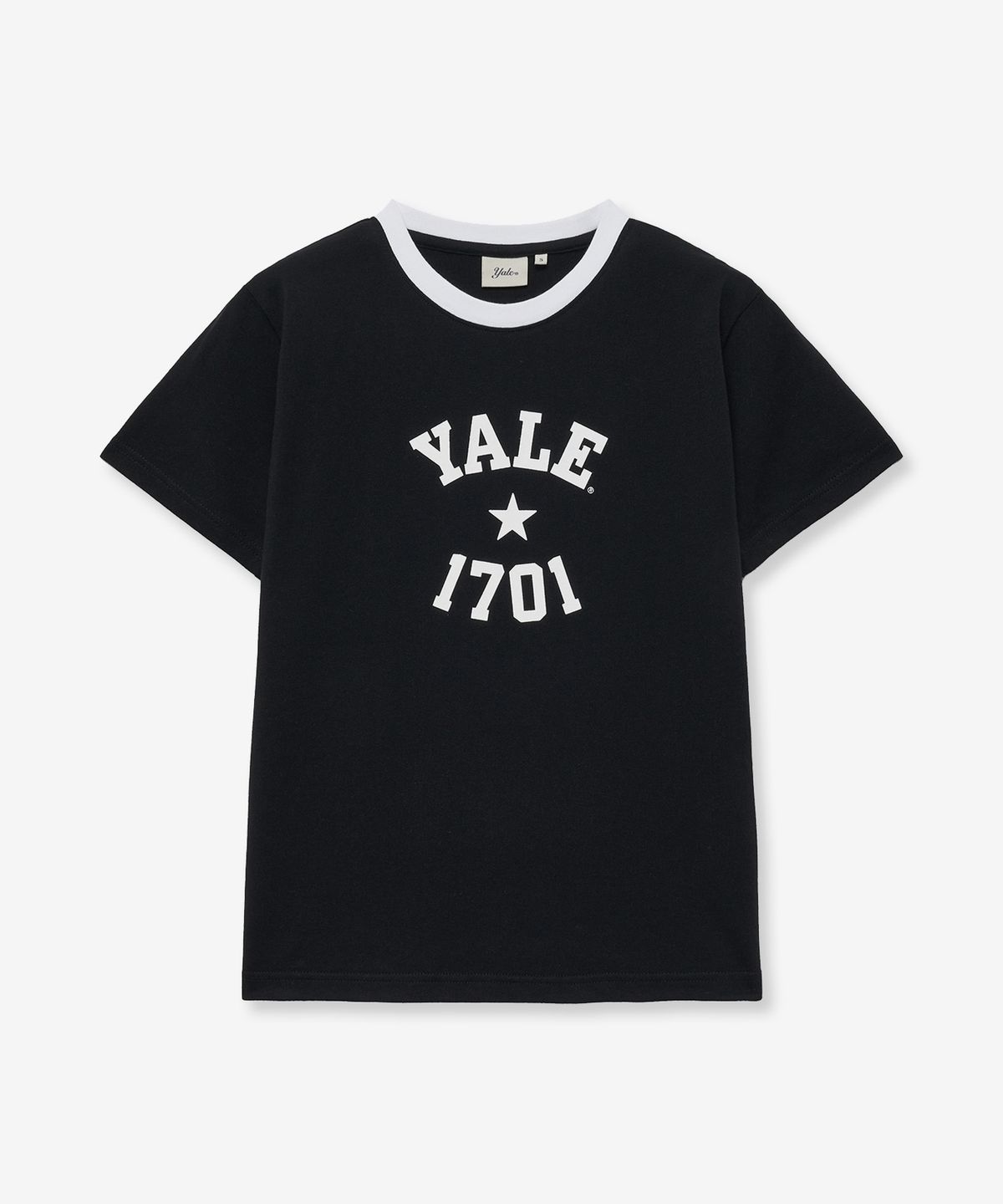 예일(YALE) 우먼즈 1701 로고 티셔츠_블랙