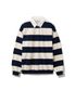 Oxford Collar Stripe T-Shirt Navy