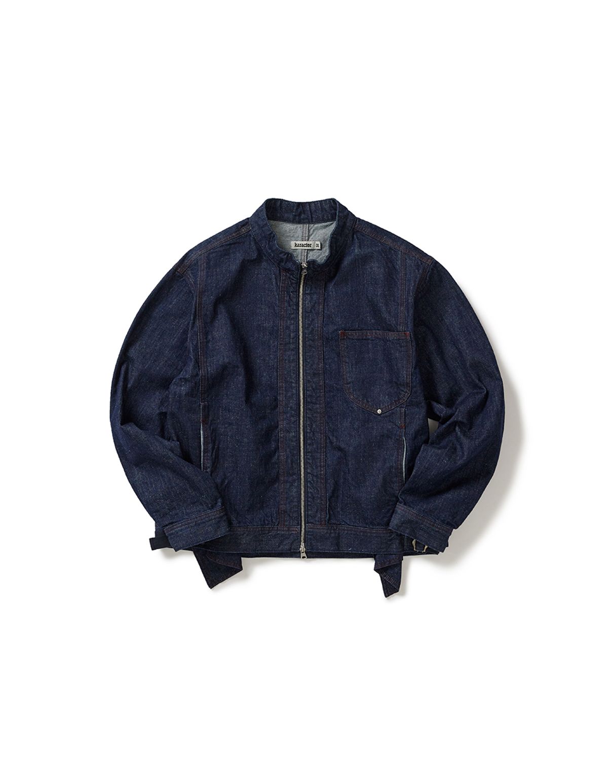 카락터(KARACTOR) Nep denim zip-up jacket / Indigo