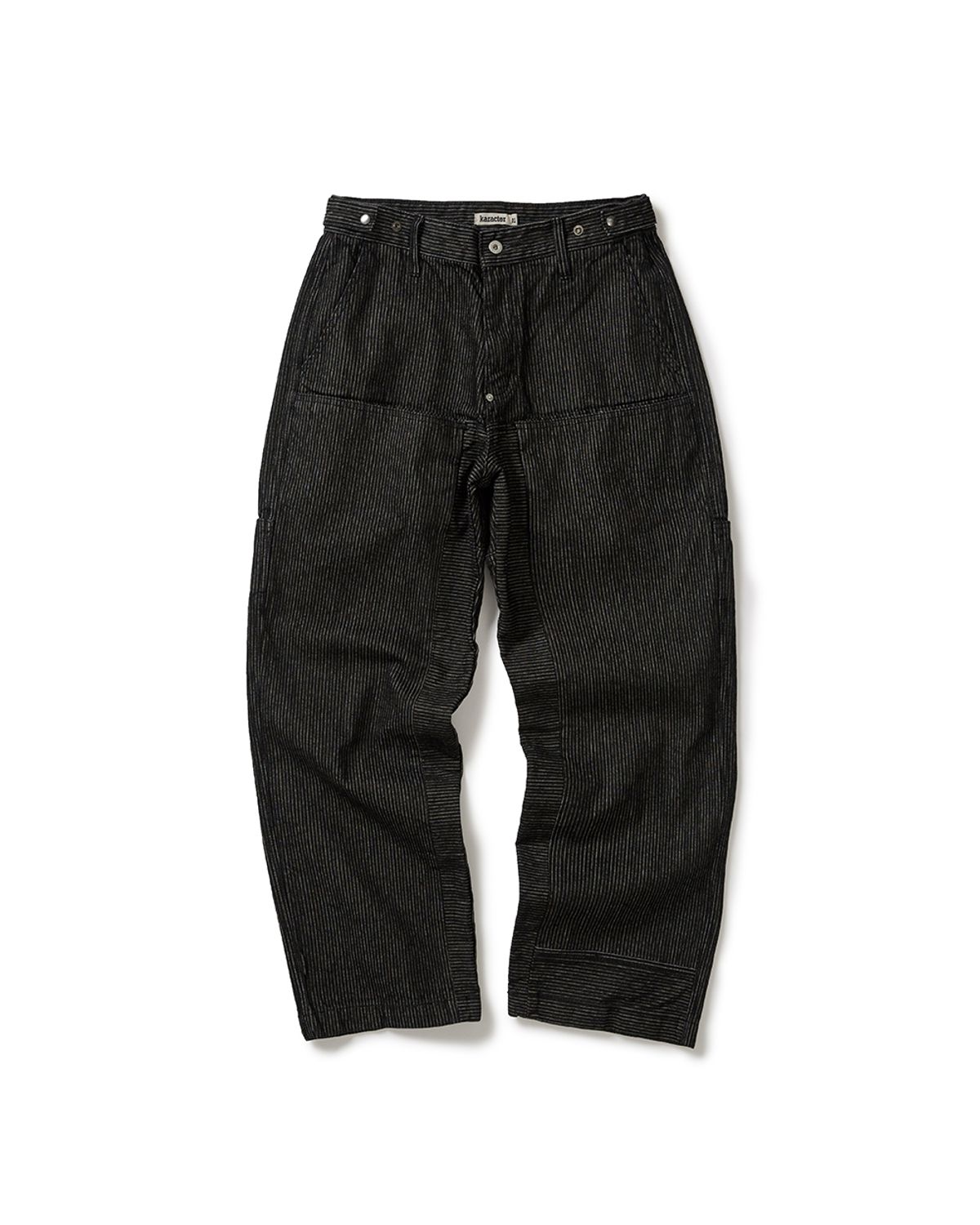 카락터(KARACTOR) Stripe denim pants / Black