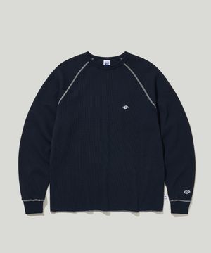 써멀 래글런 롱슬리브 네이비